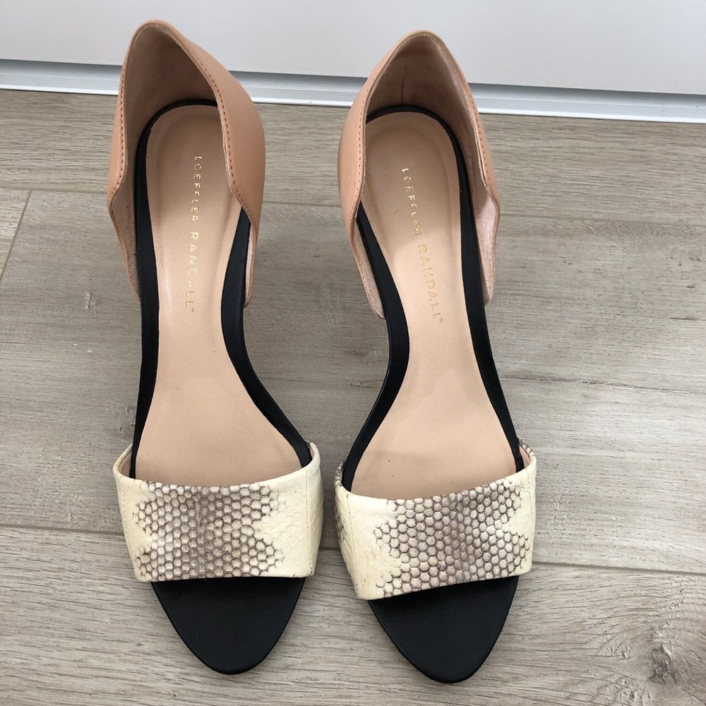 LOEFFLER Randall leather high heels - Picture 6 of 9